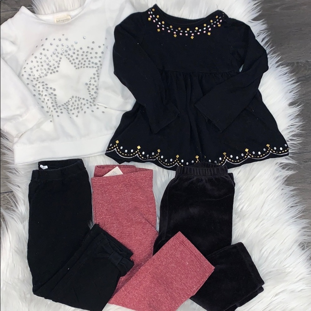 BUNDLE (5) 18 Month First Impressions Tops/Leggings! (Macys)